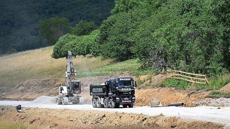 Baustelle bei Pretzfeld
