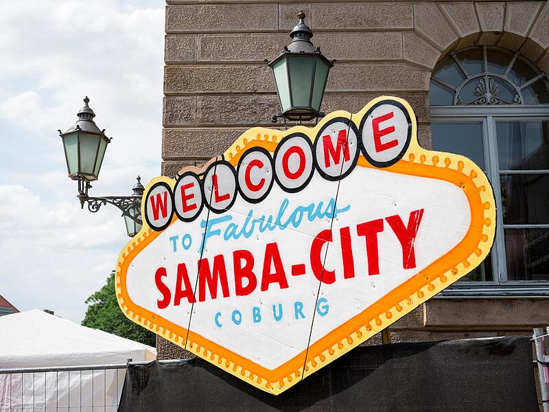 Coburg nennt sich auch „Sasmba-City“.