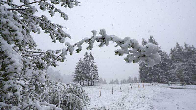 Schneefall in den höheren Lagen Bayerns Schneefall in den höheren Lagen Bayerns