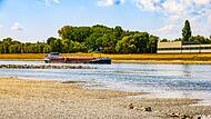 Niedrigwasser am Rhein
