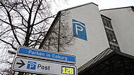 In diesem Parkhaus in Coburg hat es gebrannt.