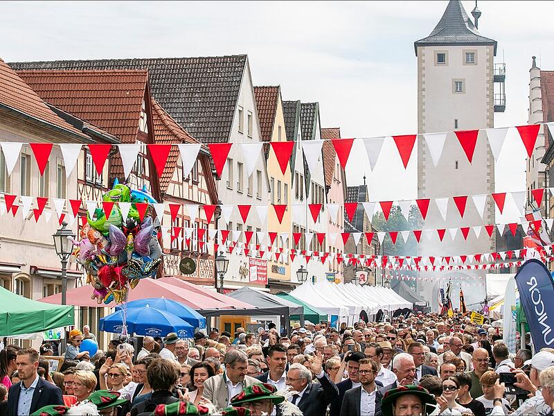 Tag der Franken in Bad Brückenau: Vorschlag für 2028 Zum „Tag der Franken“ 2025 kamen 20.000 Gäste nach Haßfurt.