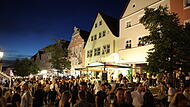 Nachts ist die Stimmung in Kulmbachs Altstadt wunderbar.