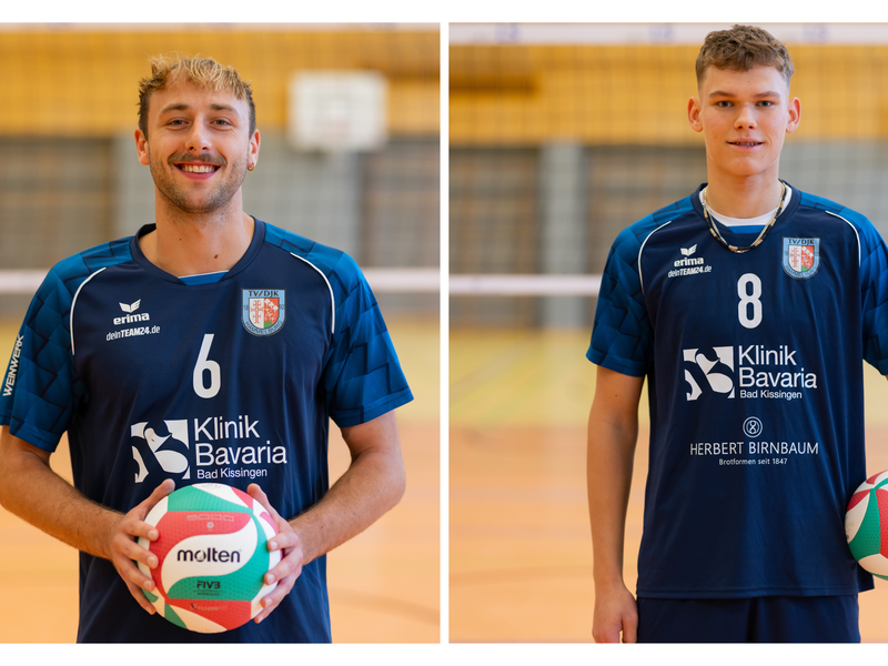 mit der Nummer 6 Laurens Tippelt und mit der Nummer 8 Jonas Frankenberger