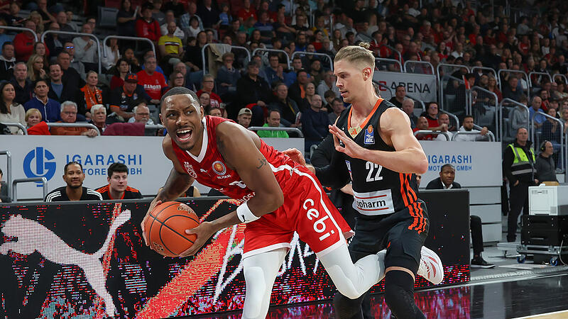 Einer der Sieggaranten gegen Ulm: Bambergs Aufbauspieler Kyle Lofton (links) will mit den Baskets wettbewerbs&uuml;bergreifend den vierten Sieg in Folge.