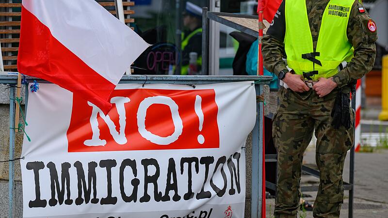 Kontrollen an der deutsch-polnischen Grenze - Slubice