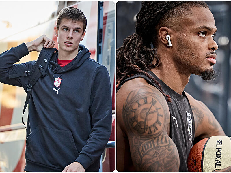Richard Balint (l.) und Cobe Williams können beide als Point Guard agieren.
