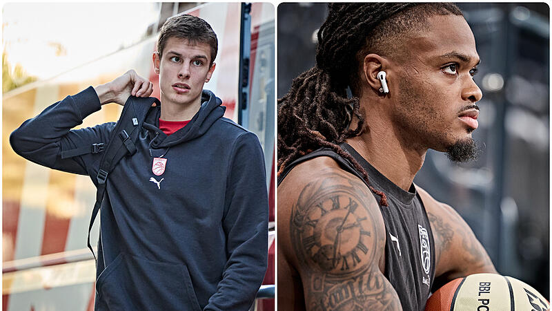 Richard Balint (l.) und Cobe Williams können beide als Point Guard agieren.