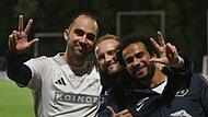 Luca Niechziol (links, mit seinen Lettenreuther Teamkollegen Antonia Matassa und Dheyaa Al Lami) wechselt nach der Saison zum TSV Neukenroth.