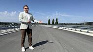 Neubau der Br&uuml;cke zur Zufahrtsstra&szlig;e der B 173 bei Michelau in Oberfranken