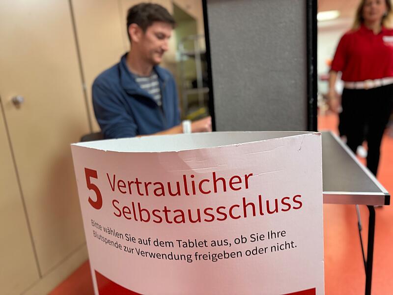 Schritt 5: F&uuml;rchtet man, dass das Blut doch infiziert sein k&ouml;nnte, kann man sein Blut anonym nicht freigeben.