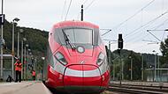 Italienischer Schnellzug Frecciarossa Italienischer Schnellzug Frecciarossa