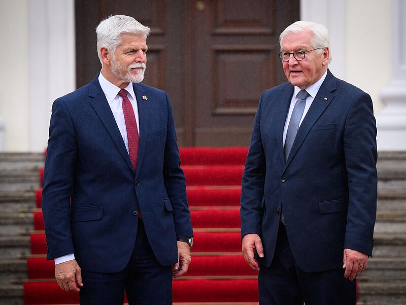 Frank-Walter Steinmeier und Petr Pavel bei Treffen in Berlin