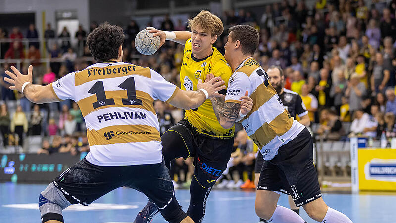 Janis Pavels Valkovskis (hier gegen den HC Elbflorenz) war in Lübeck der X-Faktor im Spiel des HSC Coburg.