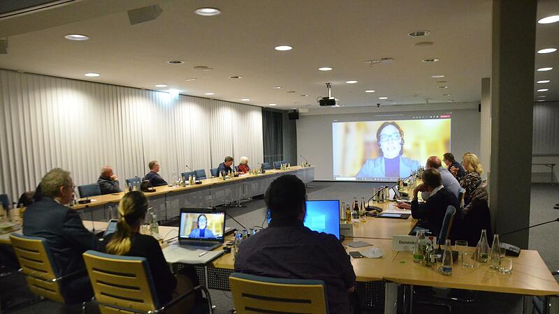 Nicola Polterauer wurde per Video zugeschaltet und sprach deutliche Worte gegen Autos.