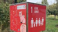 „Keine Armut“ ist ein weiteres Nachhaltigkeitsziel, das auf dem Pfad zu finden ist.