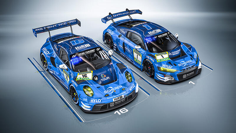 Christopher Haase startet bei den 24h Nürburgring 2025 im Audi R8 mit der #1.