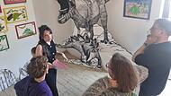 Nadine Smirnova hat ihr zweites Kunststudio in Forchheim eröffnet: „Raum Resonanz“.