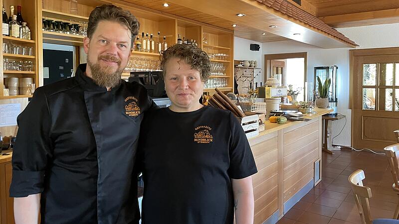 Eike R&ouml;ssler und Melanie Schulz sind die neuen Betreiber der Gastst&auml;tte Rundblick in Uttenreuth.