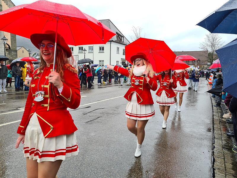 Die Garde sorgt f&uuml;r gute Stimmung.Forchheim & Fr&auml;nkische Schweiz