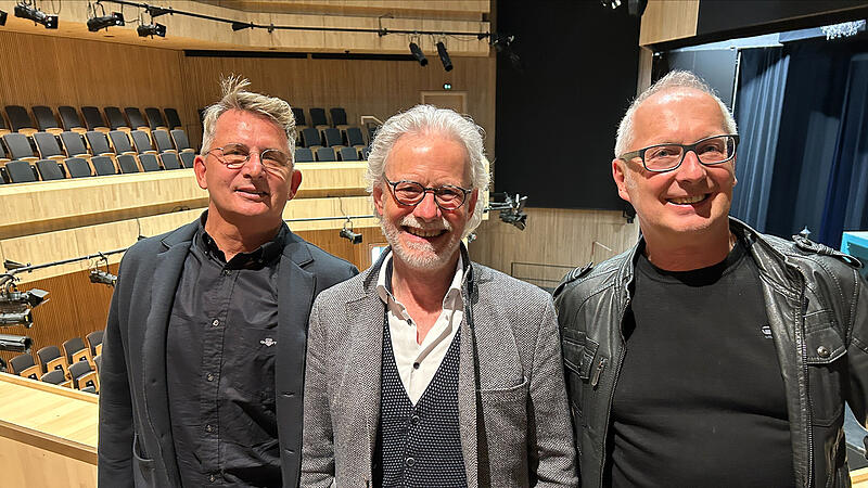 Landestheater Coburg Sie sind die neue künstlerische Leitung des Landestheaters Coburg: Ulrich Peters (Mitte) übernimmt zum 1. Juni den Posten des Intendanten. Hans Henning Paar (links) wird Ballettdirektor, Frank Behnke wird Schauspieldirektor.