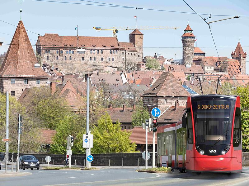 So k&ouml;nnte es aussehen, wenn die neue Bahn durch N&uuml;rnberg rollt.