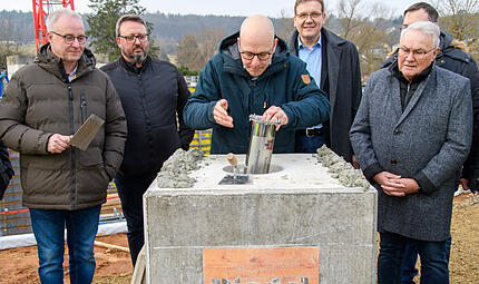 Grundsteinlegung Henneberg-Grundschule