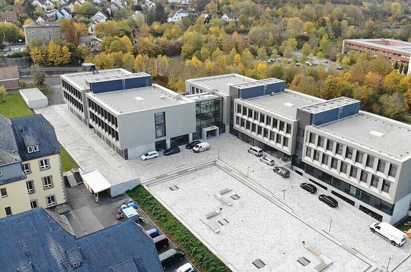 Das neue Berufsbildungszentrum (BBZ) Münnerstadt von oben.
