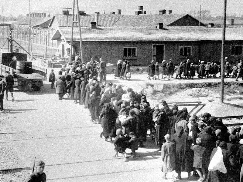 Häftlinge in Auschwitz.