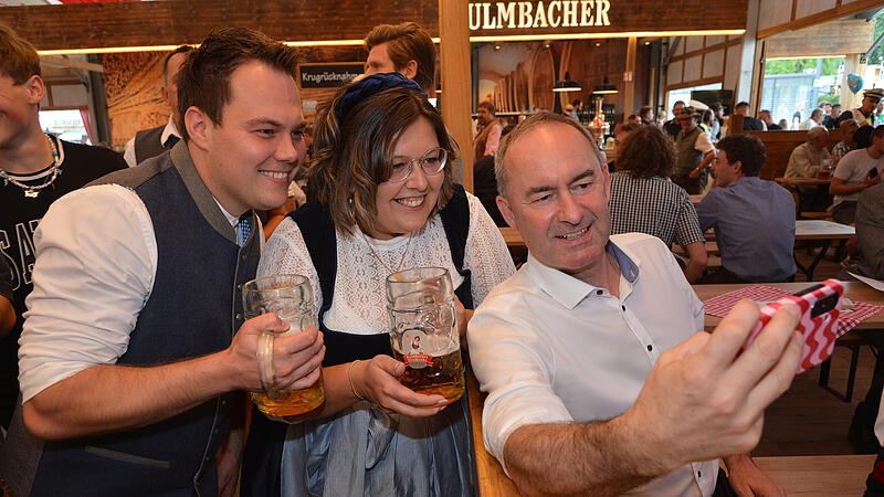 Hubert Aiwanger bei der Kulmbacher Bierwoche