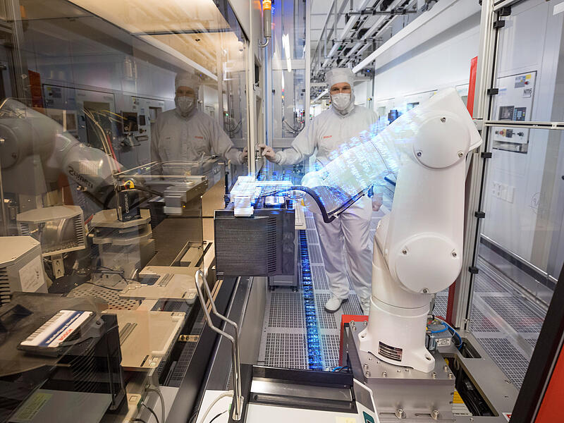 Die Stacks bilden das Herzstück in der Wasserstoff-Technologie bei Bosch Bamberg