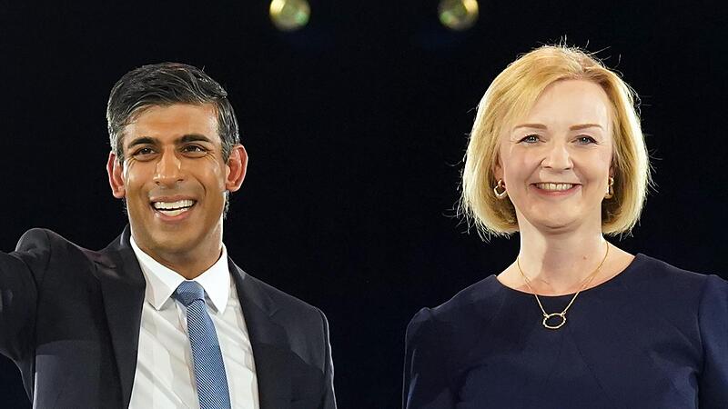 Rishi Sunak und Liz Truss bewerben sich um die Nachfolge von Boris Johnson.
