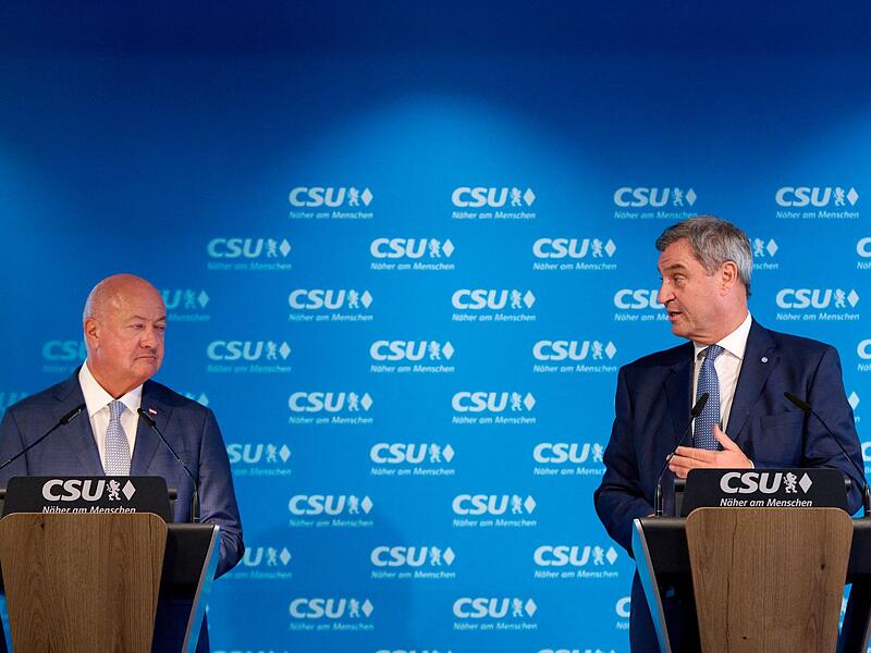 Abschluss der Klausurtagung des CSU-Parteivorstands Abschluss der Klausurtagung des CSU-Parteivorstands
