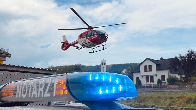 Rettungshubschrauber-Einsatz in Ludwigsstadt