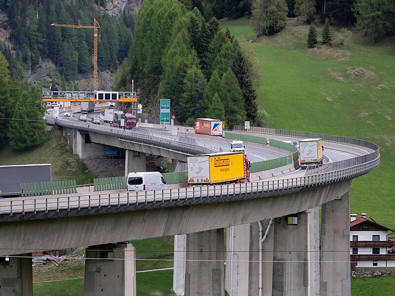 Vor der Sperrung der Brennerautobahn