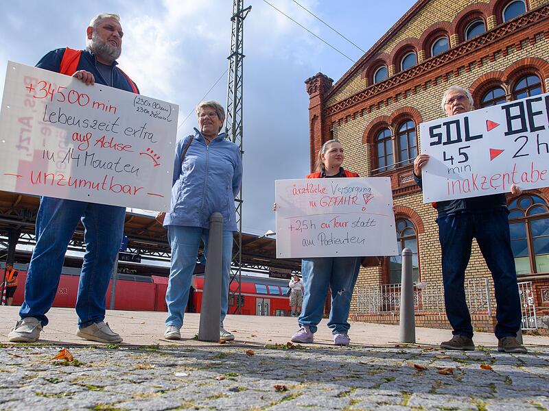 Stadt und des Landkreises Stendal zu Bahn-Sanierungs-Plänen Stadt und des Landkreises Stendal zu Bahn-Sanierungs-Plänen