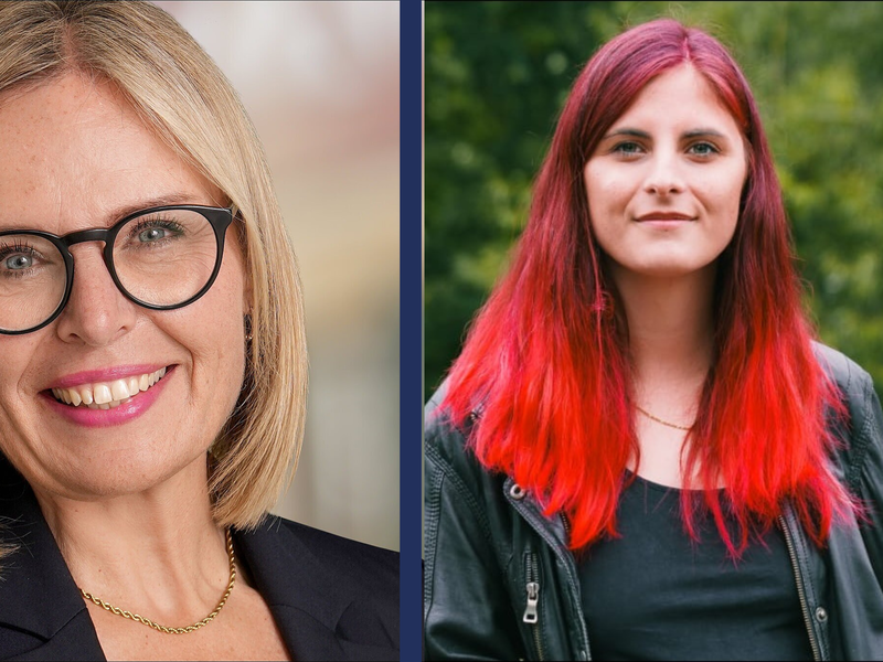 Nach der Stichwahl &uuml;bt Forchheims Linke-Stadtr&auml;tin Linn&eacute;a H&uuml;mmer (rechts) scharfe, teils pers&ouml;nliche Kritik an der neu gew&auml;hlten CSU-Oberb&uuml;rgermeisterin Martina Hebendanz (links).