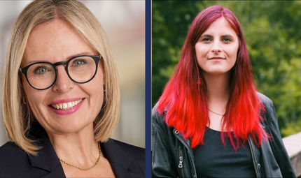 Nach der Stichwahl &uuml;bt Forchheims Linke-Stadtr&auml;tin Linn&eacute;a H&uuml;mmer (rechts) scharfe, teils pers&ouml;nliche Kritik an der neu gew&auml;hlten CSU-Oberb&uuml;rgermeisterin Martina Hebendanz (links).