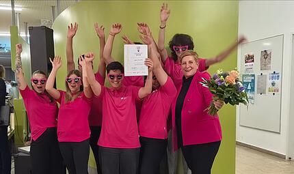 Gratulation: Das Team von Backhaus Kutzer hat sich mit Abstand durchgesetzt.