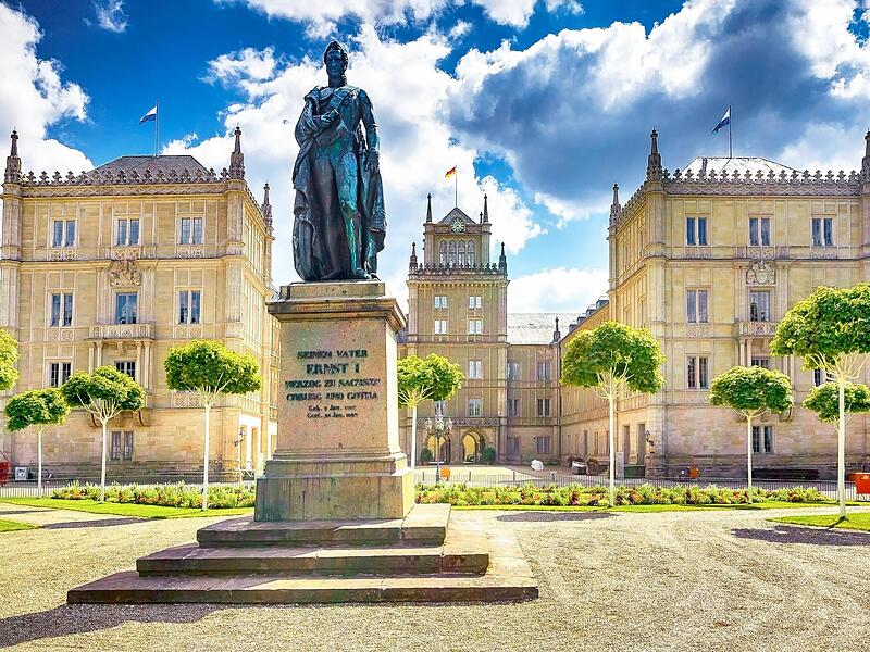 In Schloss Ehrenburg in Coburg war Königin Victoria von England mehrfach zu Gast.