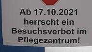 Seit 17. Oktober besteht im Pflegezentrum Klinik Fränkische Schweiz in Ebermannstadt ein Besuchsverbot.Forchheim & Fränkische Schweiz