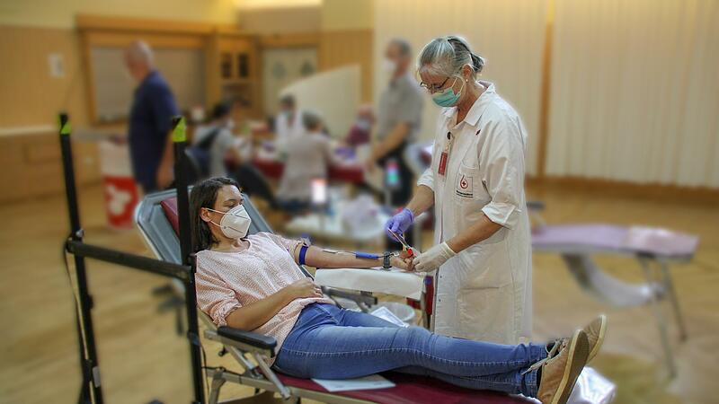 Elisabeth Schmitt  war am  9. August in Kronach zum dritten Mal beim Blutspenden.