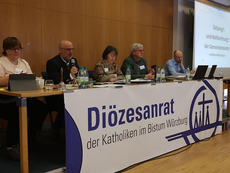 Der Vorstand des Diözesanrats (von links): Anja Mantel, Ralf Sauer, Andrea Czech, Michael Wolf und Geschäftsführer Florian Liebler.