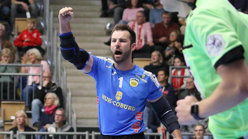 Musste am Samstagabend gar nicht &uuml;ber sich hinauswachsen, da auf seine Vorderleute Verlass war: HSC-Towart Kristian van der Merwe.