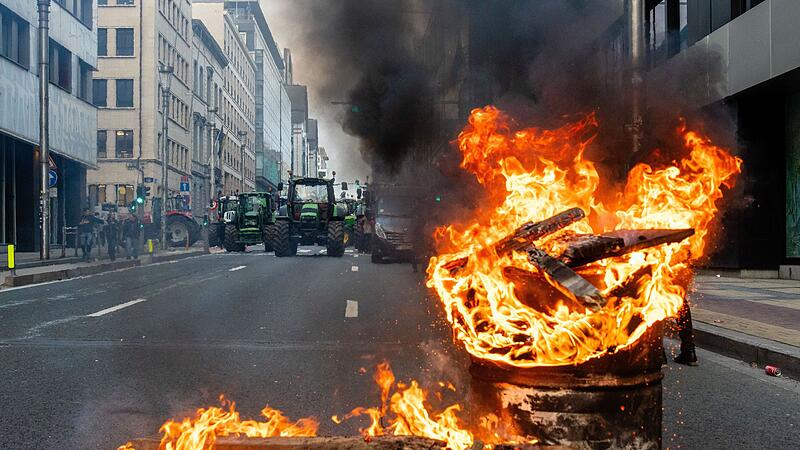 Bauerndemonstration in Brüssel Bauerndemonstration in Brüssel