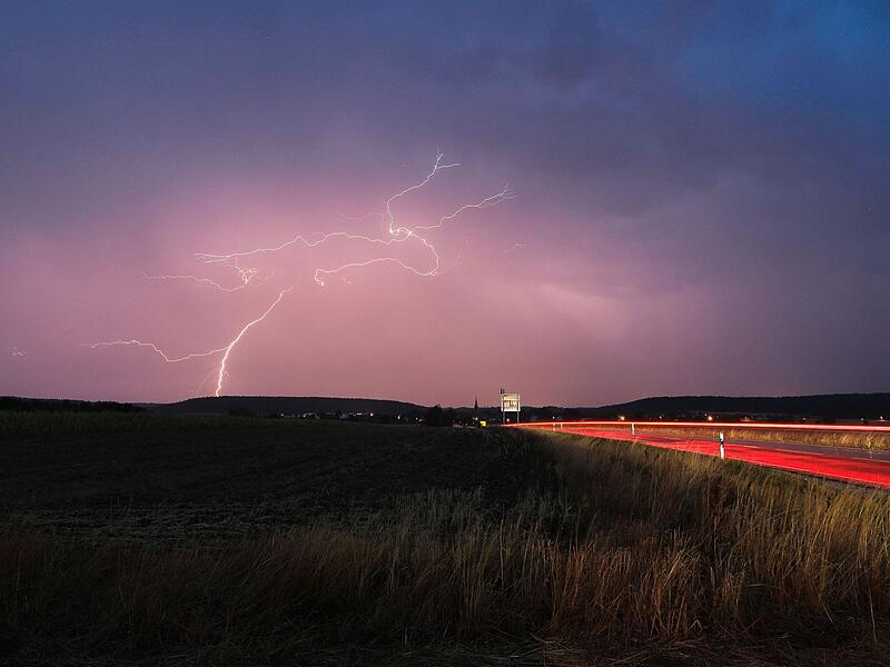 Gewitter in Bayern