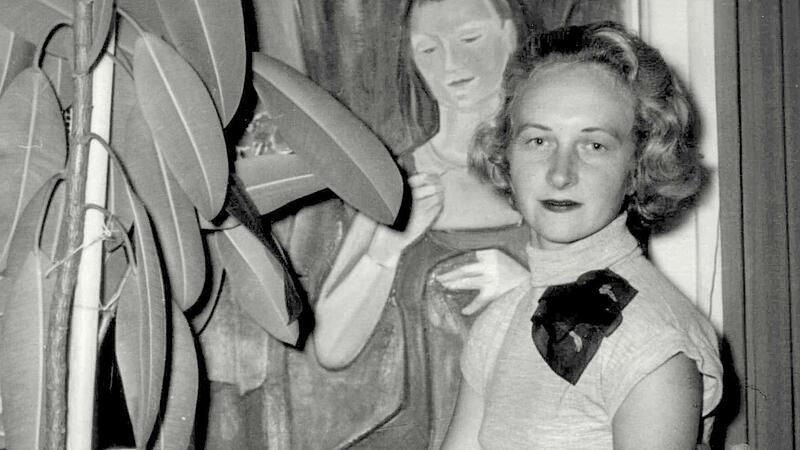 Die  Bamberger Malerein  Ina Bauer-Haderlein  1949 im Alter    von 27 Jahren