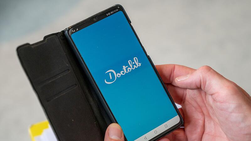 Doctolib-App auf einem Smartphone