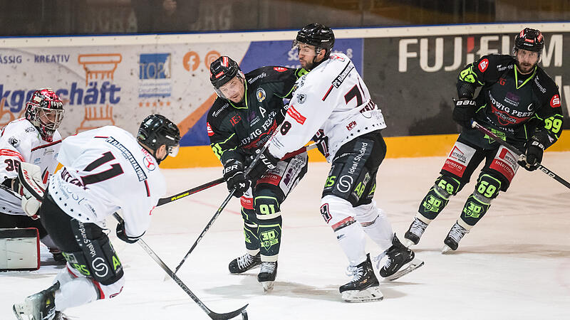 Höchstadter EC verliert Spiel 2 gegen Hannover Scorpions Großer Kampf, aber keine Belohnung: Dimitri Litesov (links) und die Alligators verloren gegen eiskalte Hannover Scorpions trotz Führung zur ersten Pause klar.