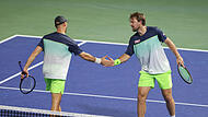 Kevin Krawietz (r.) und Tim Pütz stehen beim ATP-Masters in Toronto im Viertelfinale.